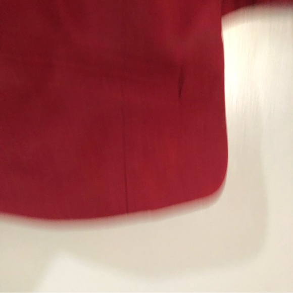 Crop Over coat Size 10 women’s open jacket dark red smart casual work - Picture 10 of 10